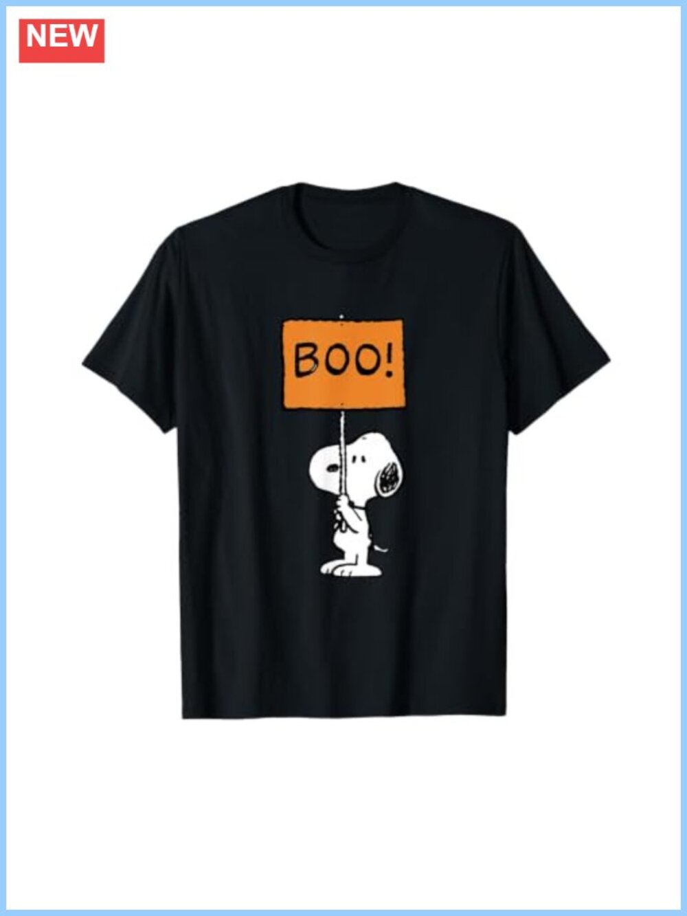 Peanuts Snoopy Boo Halloween Graphic T-Shirt Classic Fit Short Sleeve